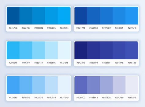 Blue Cmyk Palette, Blue Cmyk, Blue Color Pallet, Rgb Code, Colour Codes, Colour Pallets, Canva Fonts, Blue Color Palette, Palette Design