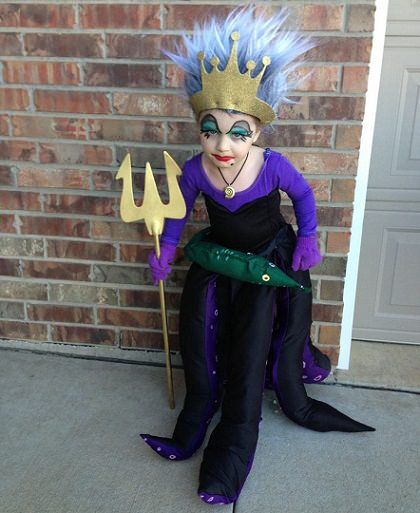 disfraz casero de úrsula disney The Little Mermaid Halloween Costume, Ursula Costume Diy, Ursula Costume, Mermaid Halloween Costumes, Little Mermaid Costume, Mermaid Halloween, Diy Costumes Kids, Disney Halloween Costumes, Diy Costume