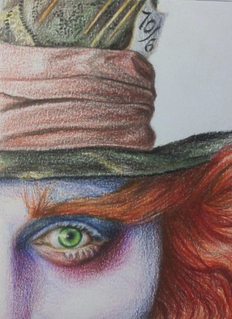 Mad Hatter Drawing, Alice In Wonderland Drawings, Disney Drawings Sketches, Tim Burton Art, Realistic Pencil Drawings, Color Drawing Art, Beauty Art Drawings, Arte Sketchbook, Art Drawings Sketches Creative