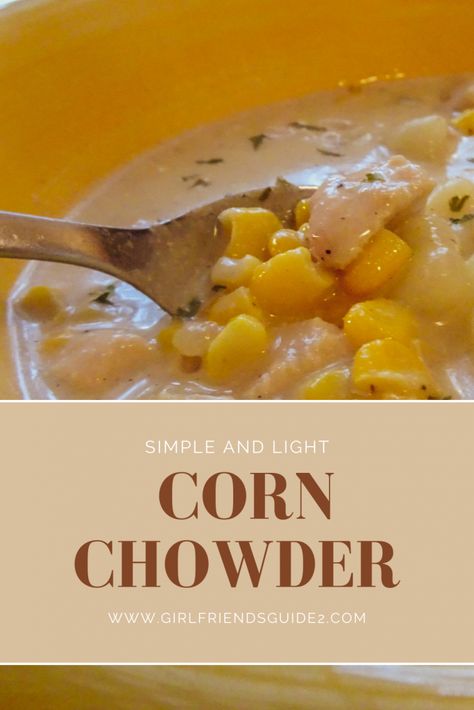 Simple and Light Corn Chowder recipe Soup Chowder, Buffalo Chicken Meatballs, Chicken Meatball Recipes, Summer Soup, Dutch Oven Cooking, Recipes Soup, Cast Iron Dutch Oven, Diced Chicken, Corn Chowder