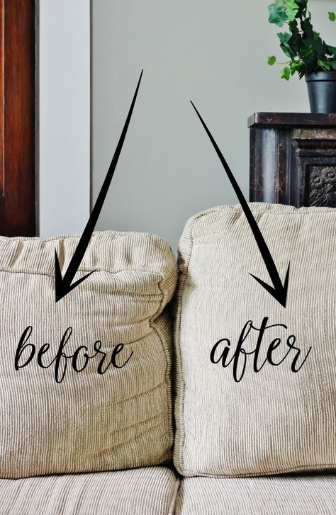 Fix Sagging Couch Cushions, Sagging Couch Cushions, Fix Sagging Couch, Diy Home Decor For Apartments, Inspire Me Home Decor, Couch Cushions, Budget Diy, Diy Furniture Couch, Diy Furniture Table