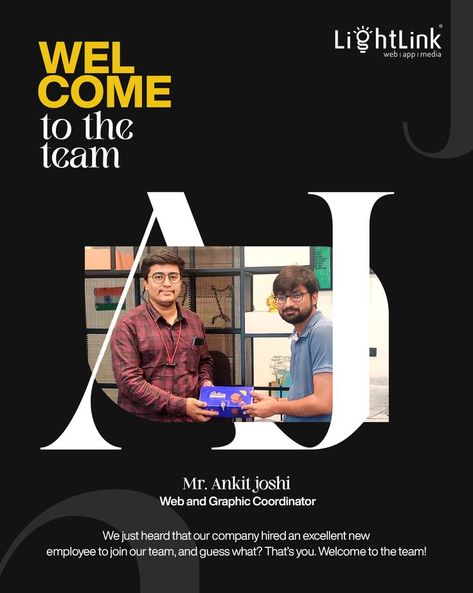 Ankit Joshi, welcome aboard! We are confident that you will be a valuable member of our team and office! #welcome #newjob #career #welcometotheteam #employee #newemployee #employment Welcome Aboard New Employee, Welcome To The Team, Welcome Design, Welcome Aboard, New Employee, Join Our Team, The Team, New Job, Web App