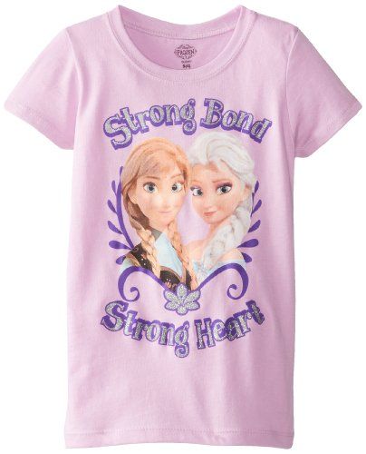 Girls' Frozen Anna and Elsa T-Shirt Frozen Frozen, Strong Heart, Frozen Movie, Elsa And Anna, Dressy Sweatshirt, Frozen Elsa And Anna, Hearts Girl, Coupon Design, Purple Girls