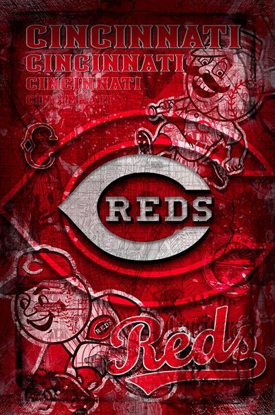 Cincinnati Reds Hyrule Castle, Abby Wambach, Baseball Wallpaper, Red Artwork, Cincinnati Reds Baseball, Aly Raisman, Man Cave Art, Baseball Posters, Reds Baseball