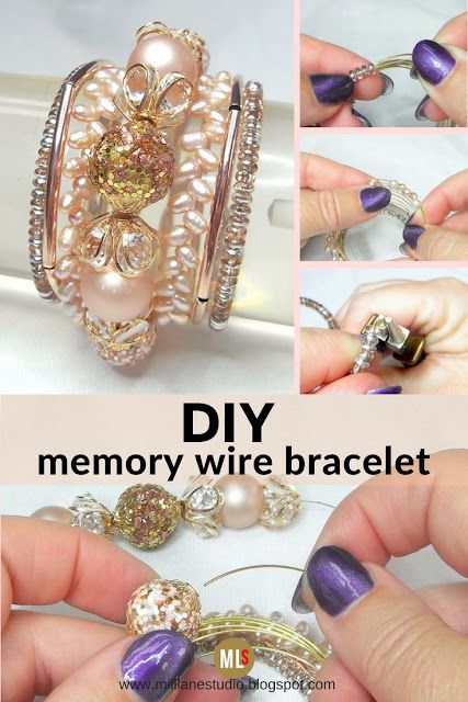 Make this stunning blush wrap bracelet with a combination of glass beads, freshwater pearls and rose gold hollow tubes. It's a simple stringing design made on memory wire so this easy design can even be tackled by a beginner jewelry maker. #MillLaneStudio #diybracelet #memorywire #wrapbracelet #jewelrytutorial Memory Wire Bracelets Diy, Diy Wire Bracelet, Wire Bracelets Diy, Jewelry Making For Beginners, Memory Wire Jewelry, Diy Bracelets With String, Beaded Memory Wire Bracelets, Beaded Memory Wire, Easy Design