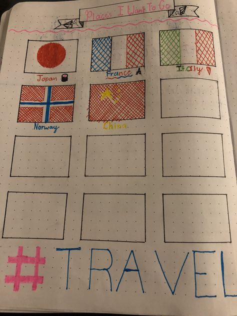 Travel Tracker, Kalender Design, Bullet Journal Ideas Templates, Creating A Bullet Journal, Bullet Journal Mood Tracker Ideas, Bullet Journal Paper, Journal Idea, Bulletin Journal Ideas, Journal Travel