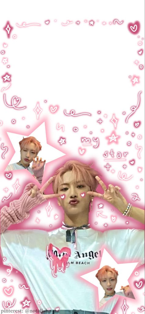 Kpop Wallpaper Ideas, Pink Seonghwa, Seonghwa Wallpaper, Ateez Wallpaper, Iphone Wallpaper Ios, Ios Design, Ateez Seonghwa, Iphone Layout, Phone Inspo