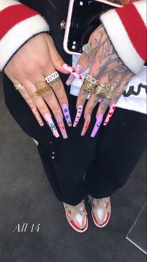 Mrs Smith, The Best Man, India Love, Long Acrylic Nail Designs, Drip Nails, Glamour Nails, Edgy Nails, Cute Acrylic Nail Designs, Glow Nails