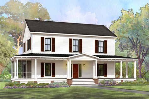 Heritage Farmhouse - Affinity Building Systems, LLC Modular Homes Farmhouse, Two Story Modular Homes, Yankee Barn Homes, Modular Home Plans, Prefabricated Homes, Modular Home Floor Plans, Prefab Home, Farmhouse Floor Plans, Modular Home