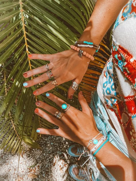 Granola Girl Jewelry, Mccall Mitchell, Summer Ios, Granola Style, Bright Pop, Insta Baddie, Hippie Lifestyle, Vacay Vibes, Ring Inspo