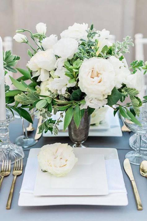 Timeless Romantic Wedding Ideas | Glamour & Grace Vintage Wedding Decorations, Mod Wedding, Austin Wedding, Greenery Wedding, Romantic Weddings, Floral Centerpieces, Wedding Florist, Wedding Classic, Santa Barbara