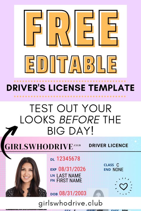 Free driver's license template License Template Aesthetic, Fake Drivers Lisence, Fake Identity Card Template, Identity Card Aesthetic, Drivers Lisence Photos, Id Card Template Free Printable, Fake Driver License Template, Drivers Licence Aesthetic, Aesthetic Id Card Template