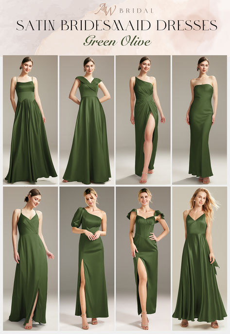 Emerald Green Bridesmaid Dress, Maid Of Honor Gown, Green Spring Wedding, Olive Bridesmaid Dresses, Wedding Sketch, Bridesmaids Gown, Emerald Green Bridesmaid Dresses, Gown Green, Green Themed Wedding