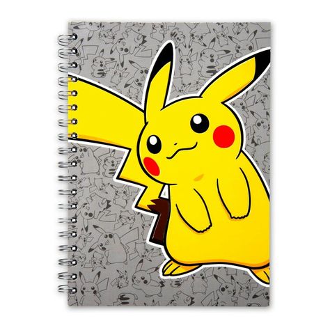 Pikachu notebook Arcade Games For Sale, Pokemon Room, Funny Stickman, Pokemon Sketch, Pokemon Accessories, Spiral Journal, Cute Pikachu, Cartoon Hair, Pokemon Toy