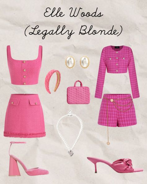 Legally Blonde 2 Outfits, Legally Blonde Inspired Photoshoot, Legally Blonde Fashion, Legally Blonde Outfit Inspiration, Legally Blonde Outfits Ideas, El Woods Legally Blonde Costume, Legally Blonde Inspired Outfits, Legally Blonde Photoshoot, Legally Blonde Birthday Party