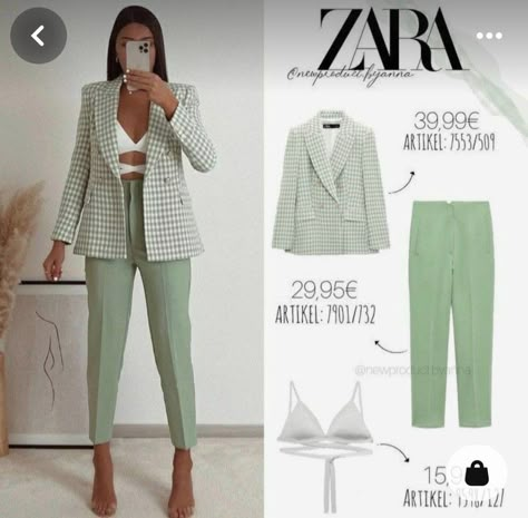 Elegant Pants Outfit, Light Green Pants, Tailored Pants Outfit, Classy Work Attire, Green Pants Outfit, Smart Casual Women Outfits, Fits 2022, Outfits Juvenil, Elegant Pants