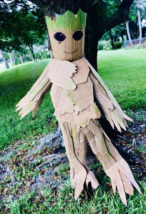 Groot Costume Diy, Christmas Tree Crafts Diy, Groot Costume, Diy Costume, Christmas Tree Crafts, Costume Diy, Tree Crafts, Crafts Diy, Costume Ideas