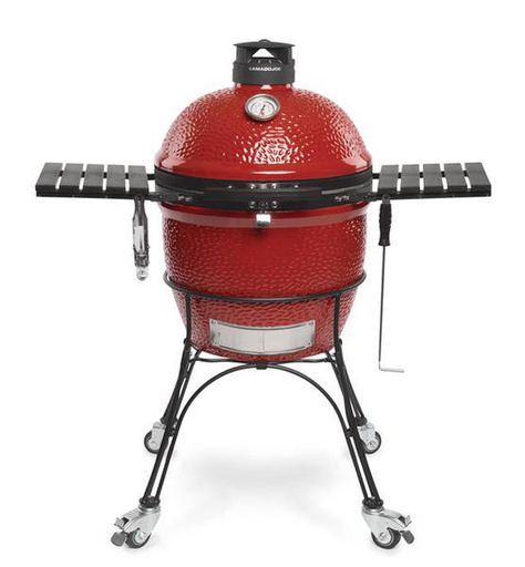 Classic II 18” is a well-crafted ceramic cooker that presents strong competition to other 18" models in the premium priced market with a number of remarkable upgrades that exemplify the elegance and innovation that are hallmarks of Kamado Joe. We give it our top Best Value AmazingRibs.com Pitmaster Award. Kamado Grills, Lump Charcoal, Charcoal Bbq Grill, Ceramic Grill, Kamado Grill, Kamado Joe, Backyard Grilling, I Grill, Grill Set