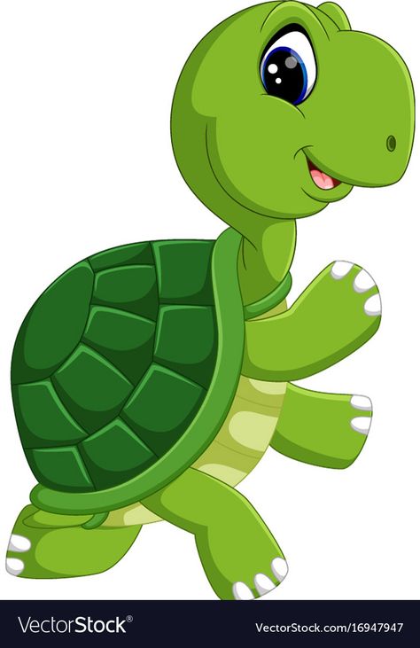 Cute Turtle Cartoon, Turtle Cartoon, Cartoon Turtle, Baby Animal Drawings, Cute Turtle, Cute Turtles, Cute Cartoon Animals, Art Drawings For Kids, Cartoon Clip Art