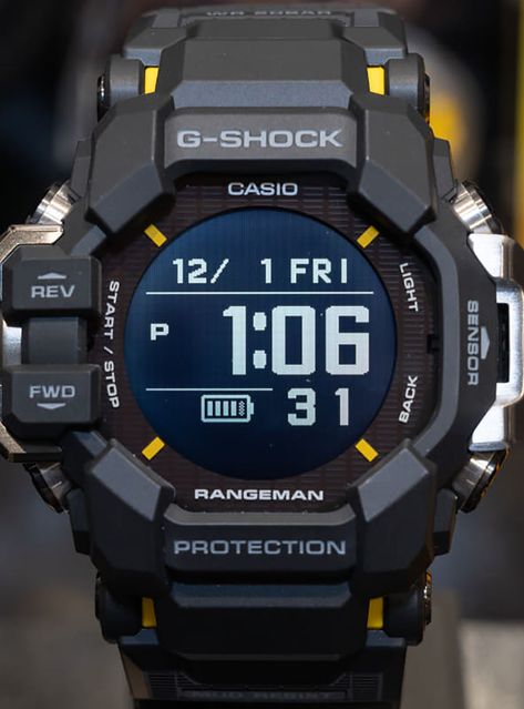 GPR-H1000-1JR G Shock Frogman, Altimeter, Open Water Swimming, A Compass, Barometer, Track Workout, Energy Use, Casio G Shock, G Shock