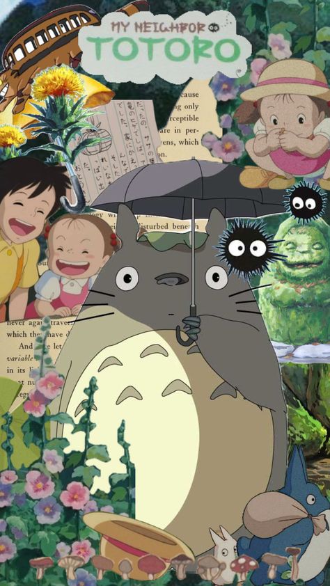 My neighbor Totoro #studioghibli #myneighbortotoro #studioghibliaesthetic Presentation Ideas For School, Studio Ghibli Poster, My Neighbor Totoro, Miyazaki, Anime Movies, Create Collage, Studio Ghibli, Creative Play, Movies Showing