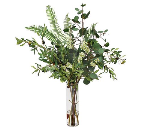 Eucalyptus Arrangement, Tall Floral Arrangements, Coal Plant, Vase Ideas, Tall Glass Vase, Plant Party, Calla Lily Bouquet, Dollar Eucalyptus, Large Flower Arrangements