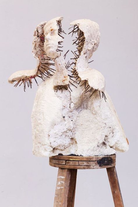 Nail Sculpture, Contemporary Sculpture Art, Nails 2015, Ceramic Sculpture Figurative, Sculpture Lessons, Art Alevel, Plaster Sculpture, Mixed Media Art Canvas, Social Art