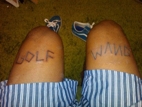 Golf Wang Tattoo, Odd Future Wolf Gang, Abstract Tattoo Ideas, Wolf Gang, Odd Future, Golf Wang, Abstract Tattoo, Tattoo Placement, Doll Parts