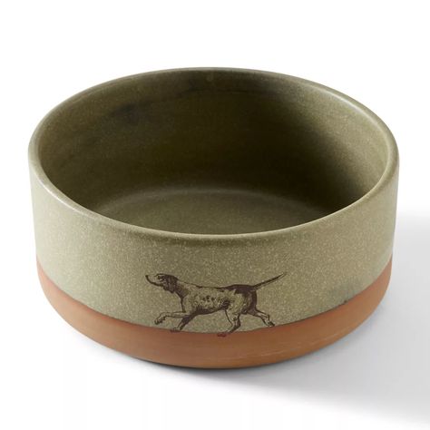 Handmade Ceramic Dog Bowl | Orvis Raised Dog Feeder, Dog Ceramic, Ceramic Dog Bowl, Pet Food Storage, Ceramic Dog, Fly Shop, Dog Feeder, Dog Bowl, Handcrafted Ceramics