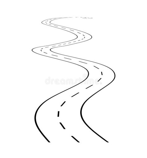 Road with turn 1. Schematical road with turn on a white background with a markin , #sponsored, #Schematical, #Road, #turn, #background, #marking #ad Road Drawing Simple, Winding Road Drawing, Shoe Commercial, Road Illustration, Road Drawing, City Road, Winding Road, Black And White Drawing, Shoe Art