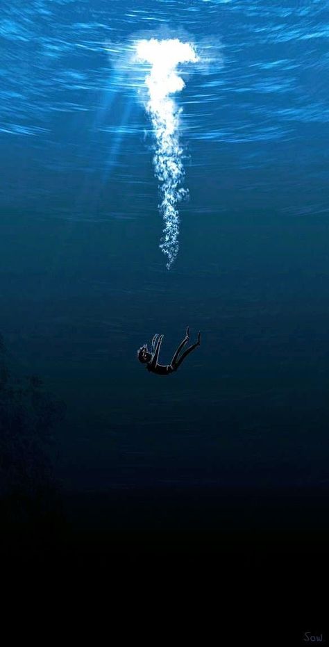 Free Diver Photography, Meaningful Paintings, Surealism Art, Underwater Art, 1080p Anime Wallpaper, Ocean Wallpaper, Art Inspiration Painting, Aesthetic Images, 인물 사진