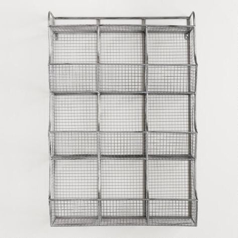 Metal 9-Cubby Thomas Wall Storage - v1 Wall Cubbies, Small Kitchen Decor, Cubby Storage, Festive Holiday Decor, Cost Plus World Market, Wall Racks, Galvanized Metal, Wall Storage, World Market