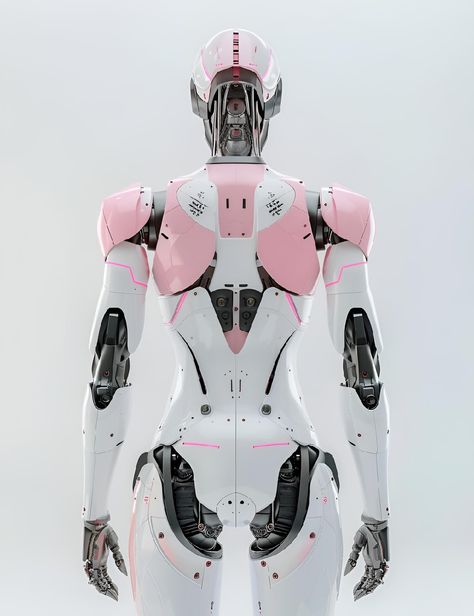 Pastel Robot Aesthetic, Pink Robot Costume, Humanoid Robot Art, Android Aesthetic Robot, Robot Aesthetic Pink, Purple Robot Aesthetic, Pink Cybercore, Sell Photos, Humanoid Robot