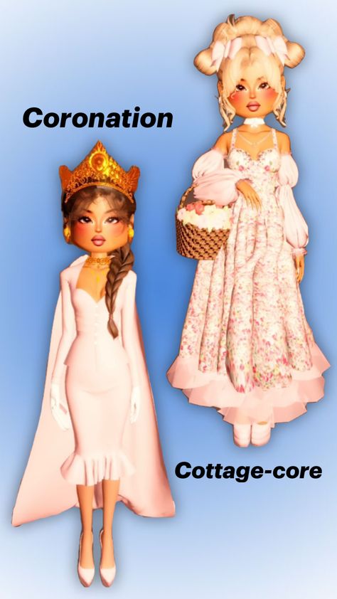 @deja_dti_17  Dress to impress outfits ~ xl1703 #dresstoimpress #dti #dtiinspo #dtioutfits #coronation #cottagecoreaesthetic Dress To Impress Outfits, Coronation Dress, Graphic Design Tutorials Learning, Cottage Core Aesthetic, Design Tutorials, Cottage Core, Dress To Impress