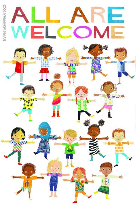 I would post this on my wall if I were working with children to convey acceptance and openness to all cultures. Welcome Poster Ideas, Diversity In The Classroom, Diversity Poster, Harmony Day, School Lesson Plans, Inclusive Education, Inclusion Classroom, All Are Welcome, Welcome Poster