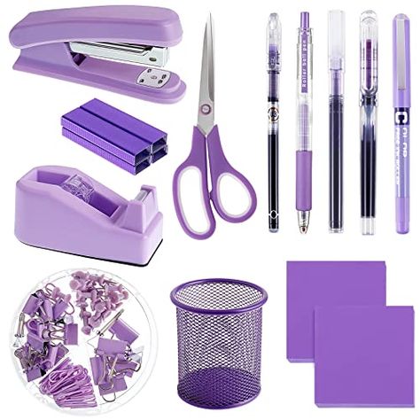 Purple office decor