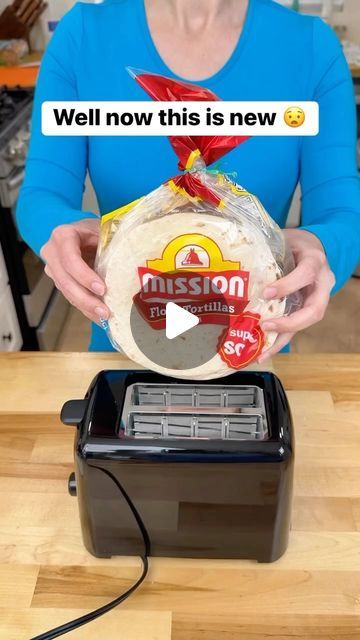 Liz & Jeff on Instagram: "Use toaster to cook tortillas #tortilla #tacotuesday #cooking #toco" Toaster Snacks, Tortilla Hacks, Taco Pockets, Tortilla Hack, Making Tacos, Quesadilla Recipes Easy, Cooking Substitutions, Creative Cooking, Mexican Dinner