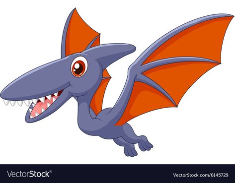 Pterodactyl Cartoon, Cute Pterodactyl, Topper Dino, Dinosaur Mural, Dinosaur Clip Art, Dinosaur Birthday Party Decorations, Cartoon Download, Baby Animal Drawings, Dinosaur Images