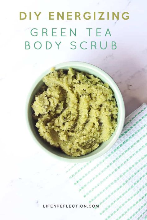 Body Scrubs Diy, Green Tea Body Scrub, Homemade Green Tea, Scrubs Diy, Homemade Body Scrubs, Diy Body Scrub Recipes, Body Scrub Recipe, Soft Smooth Skin, Sugar Scrub Recipe