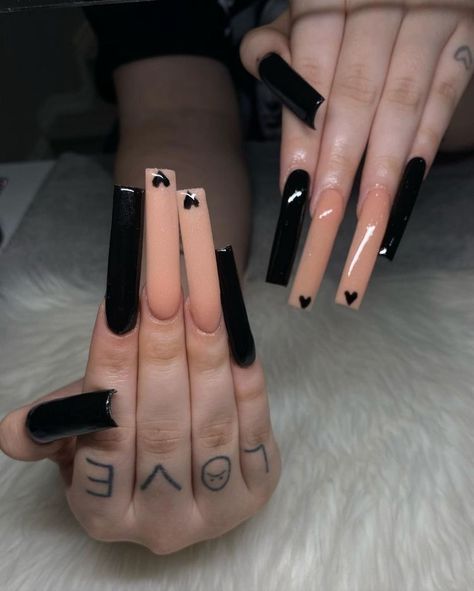 Nails Acrylic Pink, Beginner Nail Tech, King Von, Acrylic Pink, Black Acrylic Nails, Long Acrylic Nail Designs, Grunge Nails, Short Square Acrylic Nails, Long Acrylic Nails Coffin