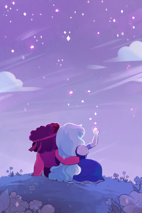 sometimes it’s nice being split up. lots of people requested ruby/sapphire! Art by http://sergle.tumblr.com/ Steven Universe Aesthetic Wallpaper, Steven Universe Aesthetic, Steven Universe Background, Universe Aesthetic, Sapphire Steven Universe, Garnet Steven, Garnet Steven Universe, Steven Universe Wallpaper, Steven Universe Gem