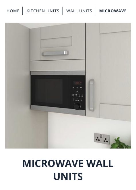 One Wall Kitchen, Microwave In Kitchen, Wall Kitchen, Kitchen Units, In Kitchen, Wall Unit, Kitchens, Home Kitchens, The Unit