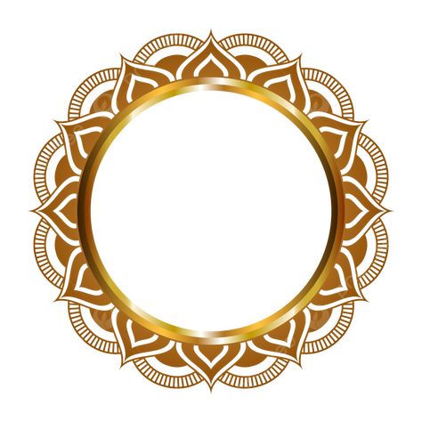 Frame Lingkaran, Lingkaran Png, Circle Design Pattern Graphics, Golden Circle Logo, Circle Border Design, White Circle Background, Circle Border Png, Golden Border Frame, Circle Frame Design