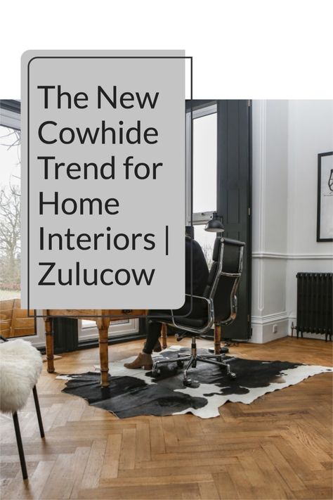 Interiors Inspo for the home office Cow Office Decor, Styling A Living Room, Different House Styles, Cowhide Cushions, Hide Rugs, House Redesign, Cowhide Rugs, A Rug, Cowhide Rug