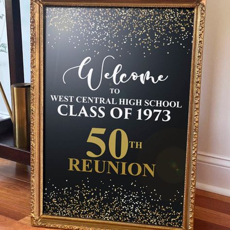 This Banners & Signs item is sold by TheBigTopShoppe. Ships from Philippines. Listed on Nov 10, 2023 Class Reunion Welcome Sign, Koozie Sign, 50th Class Reunion, 50th Class Reunion Ideas, Reunion Centerpieces, Alumni Reunion, Class Reunion Decorations, Reunion Decorations, Reunion Invitations