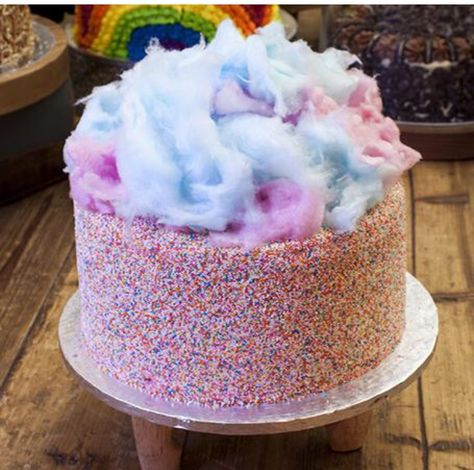 Insane Cakes, Cotton Candy Cakes, Lolly Cake, Fairy Birthday Cake, 38th Birthday, Fairy Cake, Walnut Grove, Fairy Cakes, Fairy Floss