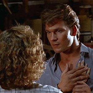 DON'T faint if someone this good-looking puts your hand on his heart. Dirty Dancing Tattoo, Patrick Swayze Dirty Dancing, Dirty Dancing Movie, Jennifer Grey, Hygge Lifestyle, Patrick Swayze, Movies And Series, Movie Gifs, Dirty Dancing