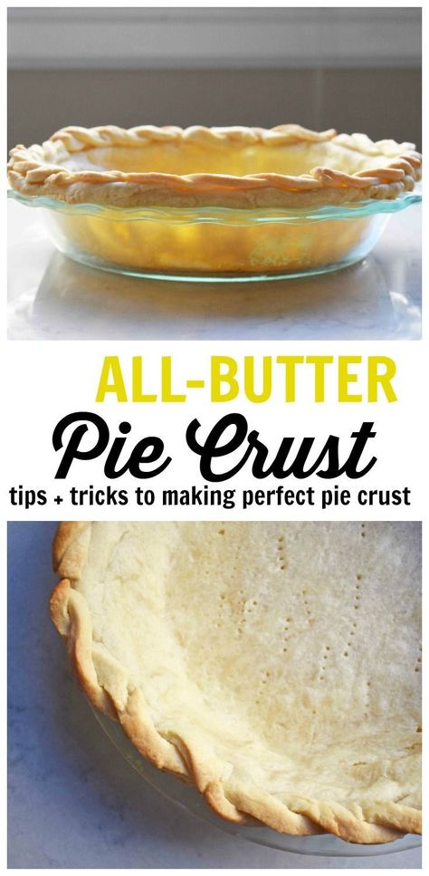 All-Butter Flaky Pie Crust. A homemade buttery pie crust. Tips and tricks to make the perfect pie crust recipe. How to make the perfect pie crust. www.modernhoney.com All Butter Flaky Pie Crust, Butter Flaky Pie Crust, Easy Pies, Best Pie Crust Recipe, Perfect Pie Crust Recipe, Butter Pie Crust, Flaky Pie Crust Recipe, Pie Crust Recipe Easy, All Butter Pie Crust