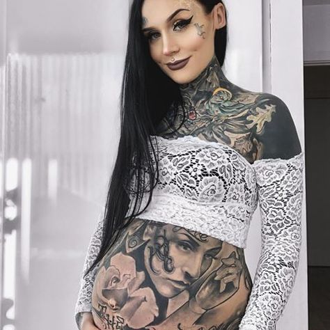 Have a nice weekend ✨ Breastfeeding Tattoo, Chris Garver, Monami Frost, Dragon Sleeve Tattoos, Tattoed Women, Full Body Tattoo, Tattoed Girls, Hot Tattoos, Pregnant Woman