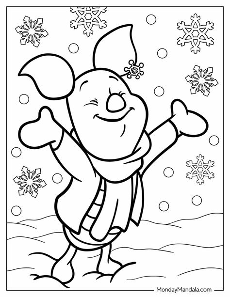 20 Piglet Coloring Pages (Free PDF Printables) Disney Coloring Sheets Christmas, Disney Christmas Coloring Pages Free Printable, Winnie The Pooh Christmas Coloring Pages, Piglet Coloring Pages, Colouring Pages Winnie The Pooh, Winter Coloring Pages For Kids, Winnie The Pooh Coloring Pages, Piglet Winnie The Pooh, Xmas Projects